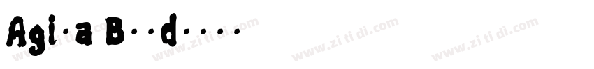 Agita Bold字体转换